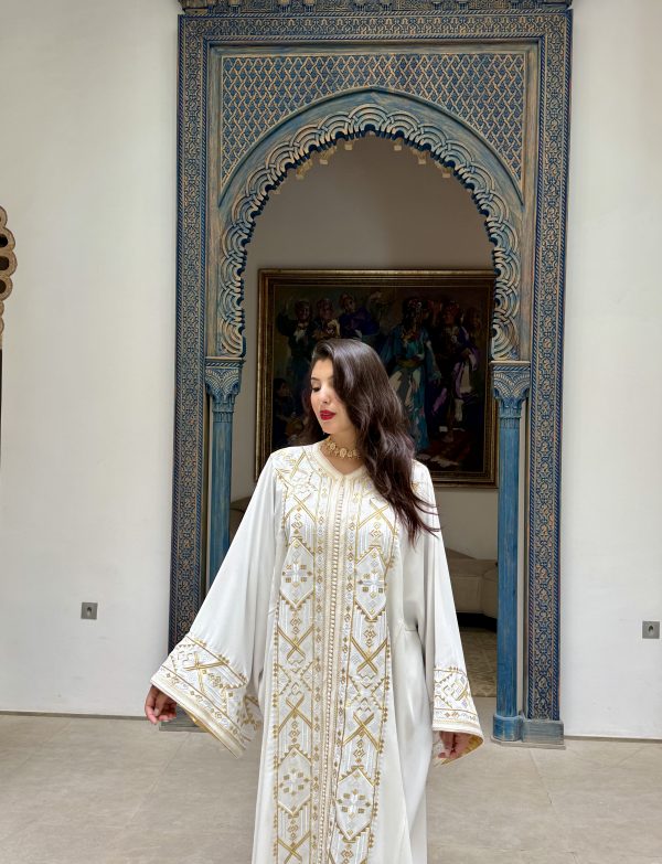 Caftan zman blanc